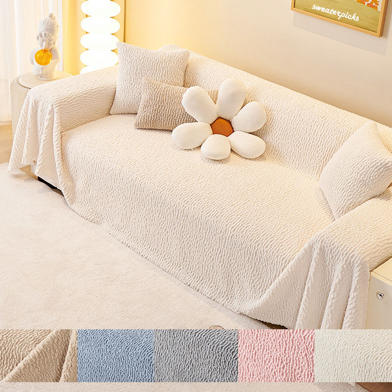 L Shaped Lounge Throw Covers Velvet Corner Sofa Cover 7-Seat L Shape Sectional Couch Slipcover Protector