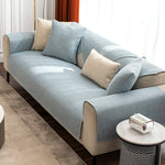 Striped cotton linen Sectional Couch Covers