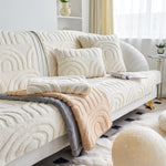 Soft Plush Couch Cover,Thick Warm Sectional Sofa Covers