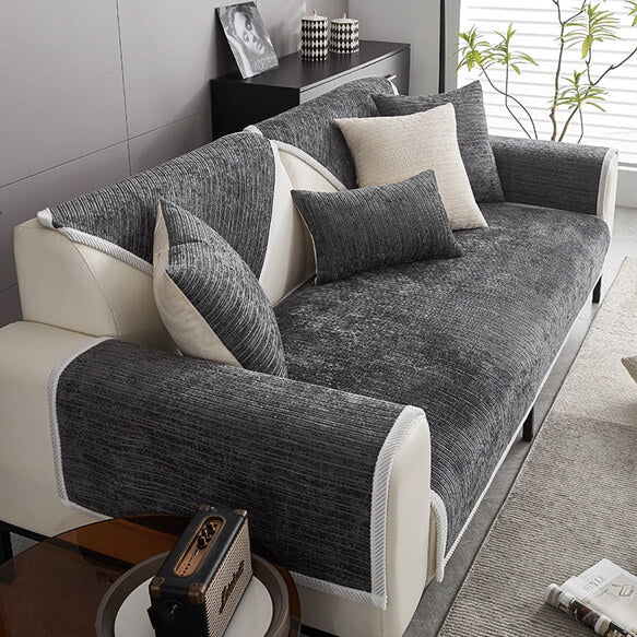 Pet Proof Sofa Cover, Waterproof & Scratch Resistant Couch Protector for Dogs Cats, Non-Slip Chenille Fabric ﻿ ﻿