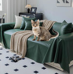 Waterproof Couch Cover for Leather Couch, Soft Sofa Covers with Leather