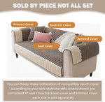 Farmhouse Rustic Sectional Couch Cover – Cotton Dog Sofa Slipcover, Soft Anti-Slip Furniture Protector for Pets ﻿ ﻿