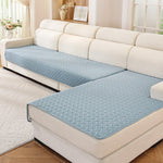 L-Shaped Sectional Sofa Cover for 3 Cushion Couch, Non Slip Waterproof Soft Cotton Slipcover, Pet Friendly Machine Washable Furniture Protector