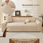 Stretch Linen Sofa Covers - Anti Slip Couch Slipcover