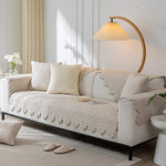 Cotton Couch Covers for Dogs, Washable Non Slip Sofa Seat Cushion Protector, Quilted Breathable Soft Mat for Living Room