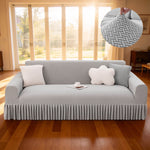 Sofa Cover Super Soft 1-Piece Sofa Slipcover for Sofas Stretch Universal Couch Covers for Living Room Easy Fit Washable Furniture Sofa Protector with Skirt ﻿