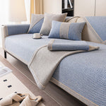 Linen Couch Cover, Sofa Cover Couch Covers Sectional Couch Covers Anti-Fading Sofa Slipcover for Dogs Cats Pet Love Seat Armrest Backrest Cover