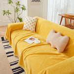 Sofa Covers for 3 Cushion Couch Sectional Couch Cover L Shape Furniture Cover with Tassel