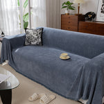 Sofa Covers for 3 Cushion Couch Sectional Couch Cover L Shape Furniture Cover with Tassel