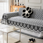 Sofa Covers for Sectional Sofa Boho Couch Cover for Dogs Throw Couch Cover with Tassel L Shaped Cover Washable Couch Protector ﻿