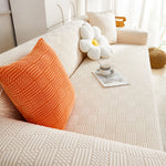 Latest Jacquard Design High Stretch Sofa Covers , Pet Dog Cat Proof Slipcover Non Slip Magic Elastic Furniture Protector