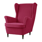 Wing Chair Slipcovers Printed Wingback Chair Covers  Wingback Armchair Slipcover Stretch Chair Slip Covers Washable Armchair Protector Cover for Living Room and Bedroom