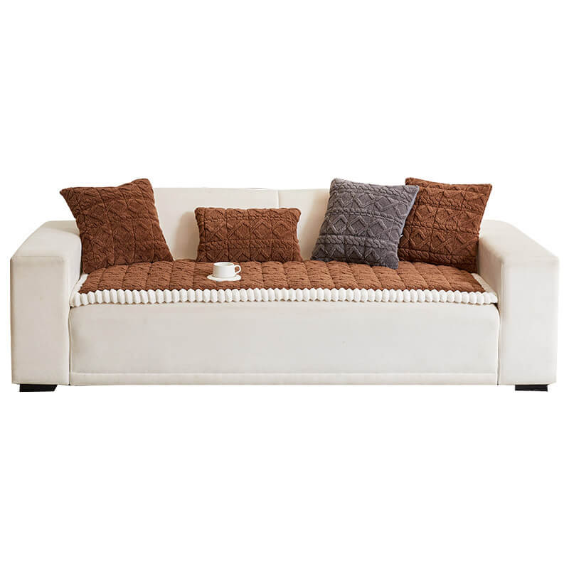 Sofa Cover Fuzzy Couch Cover for Pet, Couch Covers for Dogs Washable Non-Slip Sofa Slipcover Cushion Protector Pets Friendly Mat Bed ﻿
