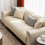 Striped cotton linen Sectional Couch Covers