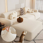 Stretch Sofa Cover - Washable Slipcover for Couch, Non-Slip Elastic Furniture Protector - Pet & Kid-Friendly