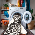 Dual Layer Felt Printed Stain Resistant Washable Area Rug