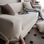 Luxurious Soft Sofa Cover, Stain-Resistant & Machine Washable Couch Protector, Form-Fitting Stretch Slipcover for Couches