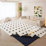 Dual Layer Felt Printed Stain Resistant Washable Area Rug