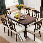 Stretch Seat Covers for Dining Room, Jacquard Waterproof Dining Chair Seat Protector Set