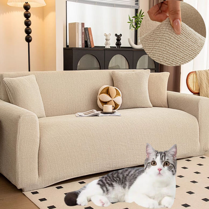 Stretch Linen Sofa Covers - Anti Slip Couch Slipcover
