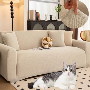 Stretch Linen Sofa Covers - Anti Slip Couch Slipcover
