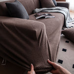 Luxurious Soft Sofa Cover, Stain-Resistant & Machine Washable Couch Protector, Form-Fitting Stretch Slipcover for Couches
