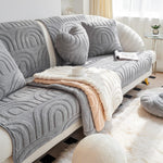 Soft Plush Couch Cover,Thick Warm Sectional Sofa Covers