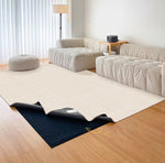 Dual Layer Felt Printed Stain Resistant Washable Area Rug