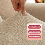 Stretch Linen Sofa Covers - Anti Slip Couch Slipcover