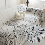 Soft Stylish Tassel Sofa Cover Couch Cover L Shape ,Pet Scratch Couch Protector for Loveseat Chair Futon