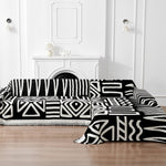 Sofa Covers for Sectional Sofa Boho Couch Cover for Dogs Throw Couch Cover with Tassel L Shaped Cover Washable Couch Protector ﻿