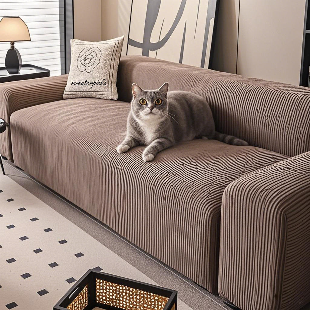 Jacquard Couch Covers Couch Living Room High Stretch Sofa Cover Pets Dogs Friendly Anti Slip Thickened Slipcovers Furniture Protector ﻿