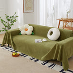 Sofa Covers for 3 Cushion Couch Sectional Couch Cover L Shape Furniture Cover with Tassel