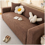 High Stretch Sofa Slipcovers with Non Skid Foam and Elastic Bottom, Furniture Protector for Pets, Crafted from Soft Plush Fabric ﻿