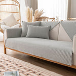 Striped cotton linen Sectional Couch Covers