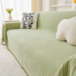 Reversible Chenille Sofa Cover, Futon Sofa Slipcover Furniture Protector, Washable Couch Cover for Kids, Dogs, Pets