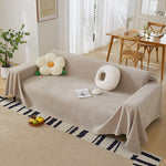 Sofa Covers for 3 Cushion Couch Sectional Couch Cover L Shape Furniture Cover with Tassel