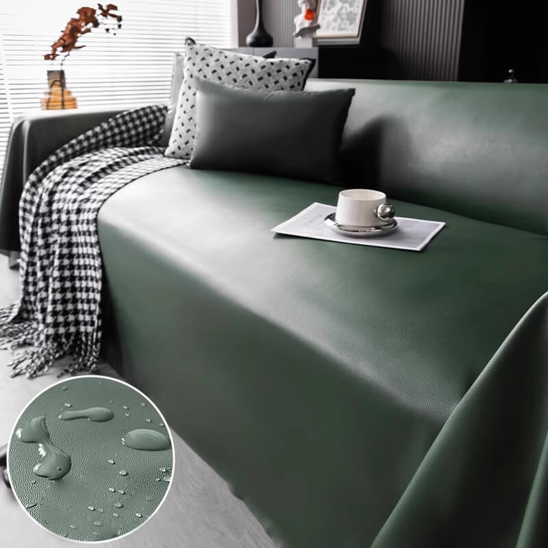 Waterproof Couch Cover for Leather Couch, Soft Sofa Covers with Leather