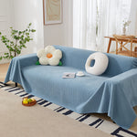 Sofa Covers for 3 Cushion Couch Sectional Couch Cover L Shape Furniture Cover with Tassel
