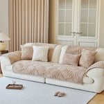 Plush Warm Sofa Couch Cover, Washable Couch Covers, Non Slip Sectional Sofa Slipcover ﻿