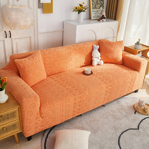 Latest Jacquard Design High Stretch Sofa Covers , Pet Dog Cat Proof Slipcover Non Slip Magic Elastic Furniture Protector