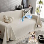 Durable Minimalist Waterproof Sofa Covers,Leakproof Sectional Couch Covers Sofa Slipcovers for Pets,Water Resistant Non-Slip Furniture Protector for 3 Cushion Couch Home Decor ﻿
