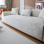 Velvet Plush Sectional Couch Cover, Anti-Slip Sofa Slipcover for Pets Kids - Furniture Protector Sofa Covers for 3 Cushion Couch Loveseat Recliner L Shaped Armrest Backrest (Only 1 Piece)