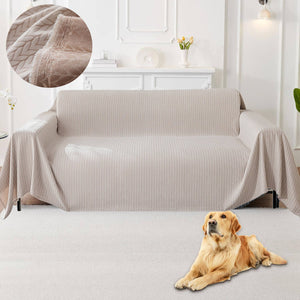 Sofa Covers for Sectional Sofa Boho Couch Cover for Dogs Throw Couch Cover with Tassel L Shaped Cover Washable Couch Protector ﻿