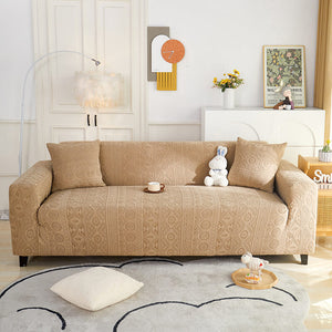 Latest Jacquard Design High Stretch Sofa Covers , Pet Dog Cat Proof Slipcover Non Slip Magic Elastic Furniture Protector