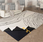 Dual Layer Felt Printed Stain Resistant Washable Area Rug