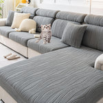 Velvet Plush Magic Sofa Covers Universal Sofa Cover Stretch for Sectional Slipcovers  ﻿ ﻿ ﻿ ﻿