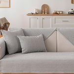 Striped cotton linen Sectional Couch Covers