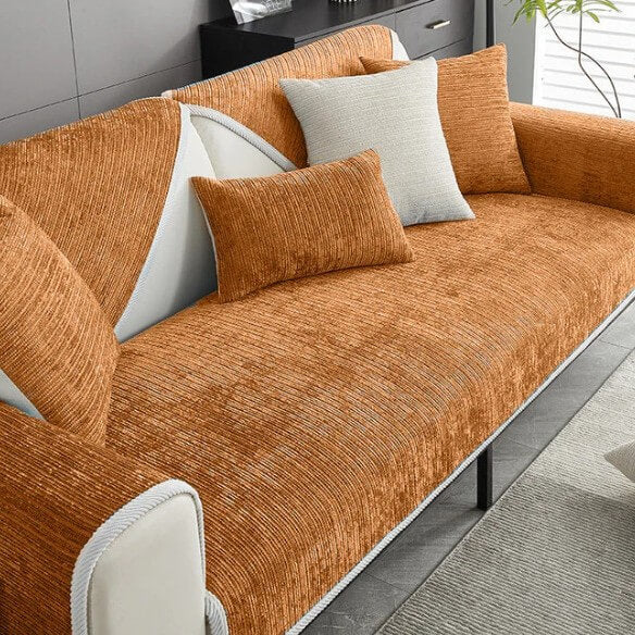 Pet Proof Sofa Cover, Waterproof & Scratch Resistant Couch Protector for Dogs Cats, Non-Slip Chenille Fabric ﻿ ﻿