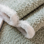Plush Warm Sofa Couch Cover, Washable Couch Covers, Non Slip Sectional Sofa Slipcover ﻿
